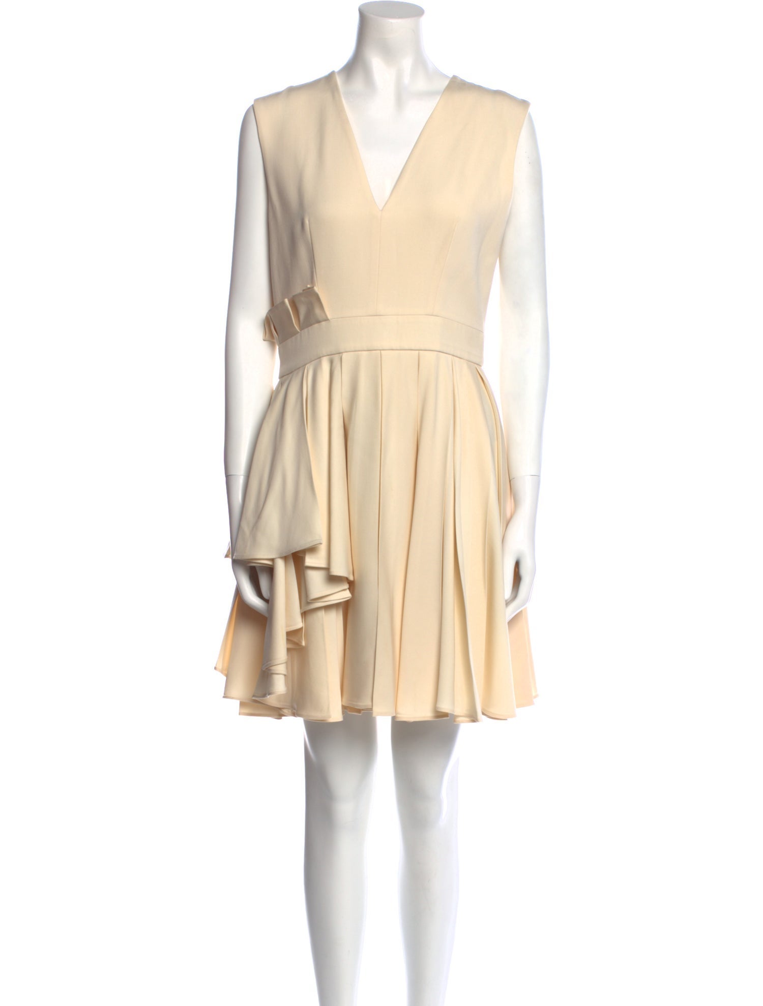 Alexander McQueen Virgin Wool Mini Dress - Neutrals Dresses, Clothing -  ALE190831 | The RealReal