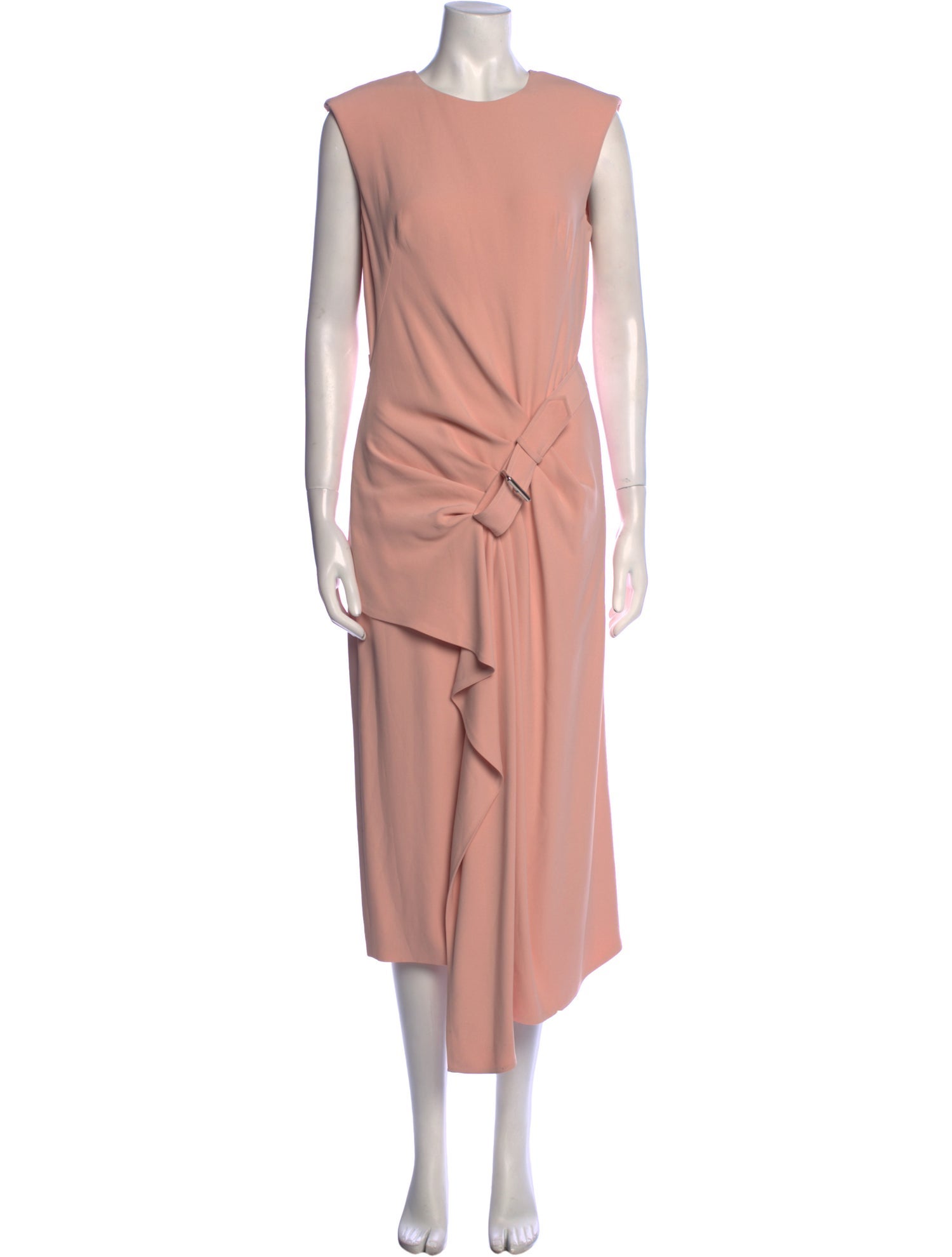 Alexander McQueen Crew Neck Long Dress