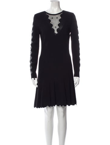 Alexander McQueen Dresses Crew Neck Knee-Length Dress M