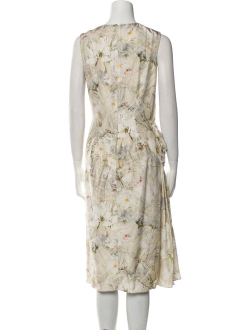 Alexander McQueen Silk Midi Length Dress