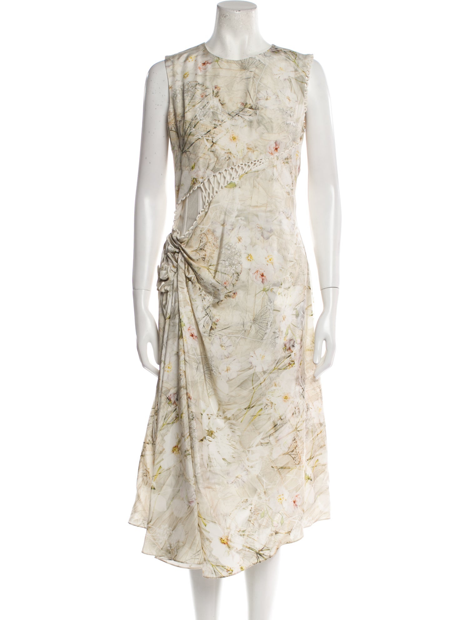 Alexander McQueen Silk Long Dress