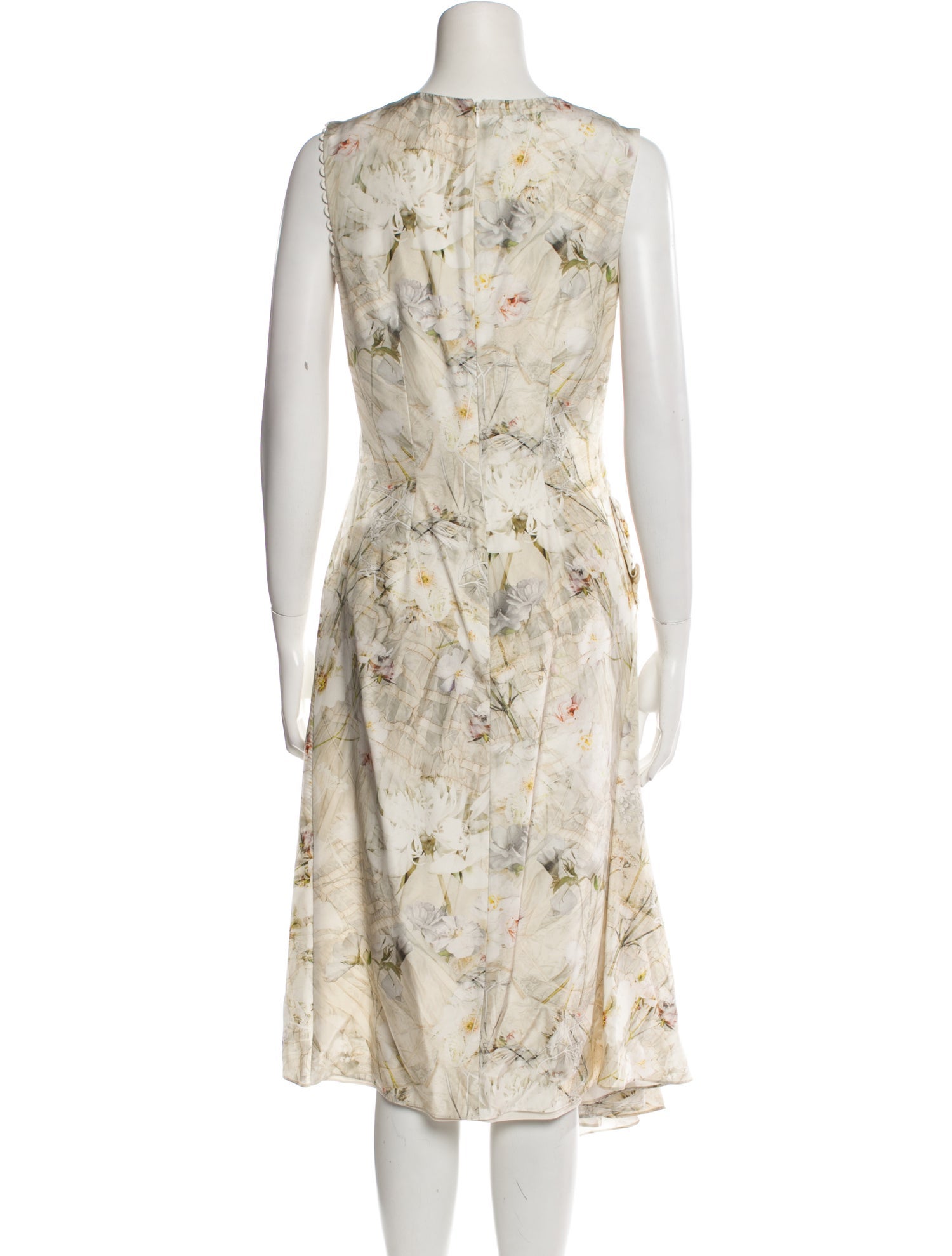 Alexander McQueen Silk Long Dress
