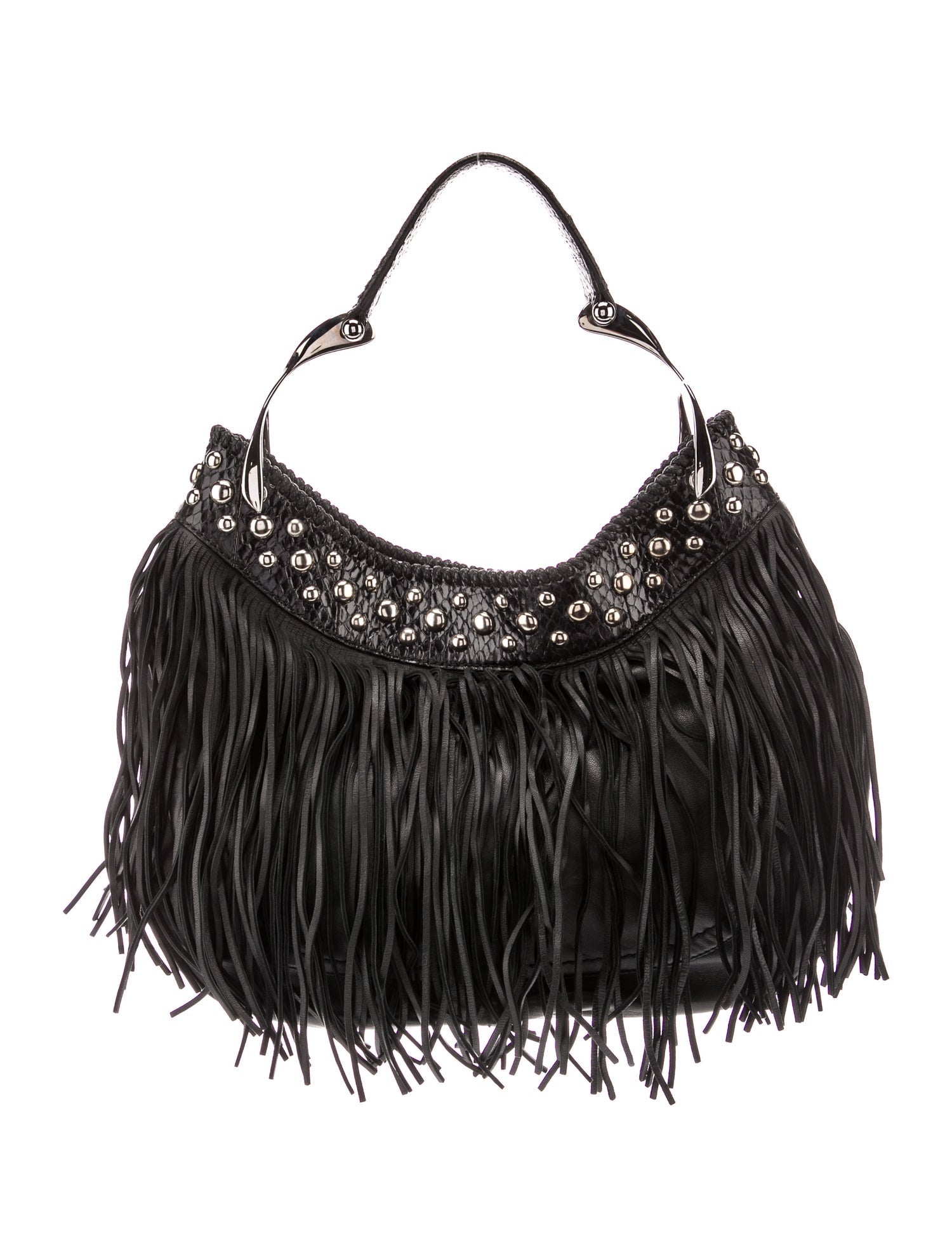 VIP【関税込み・送料無料】ALEXANDER MCQUEEN HOBO SHOULDER BAG Alexander Mcqueen The Jewelled Hobo Leather Shoulder bag