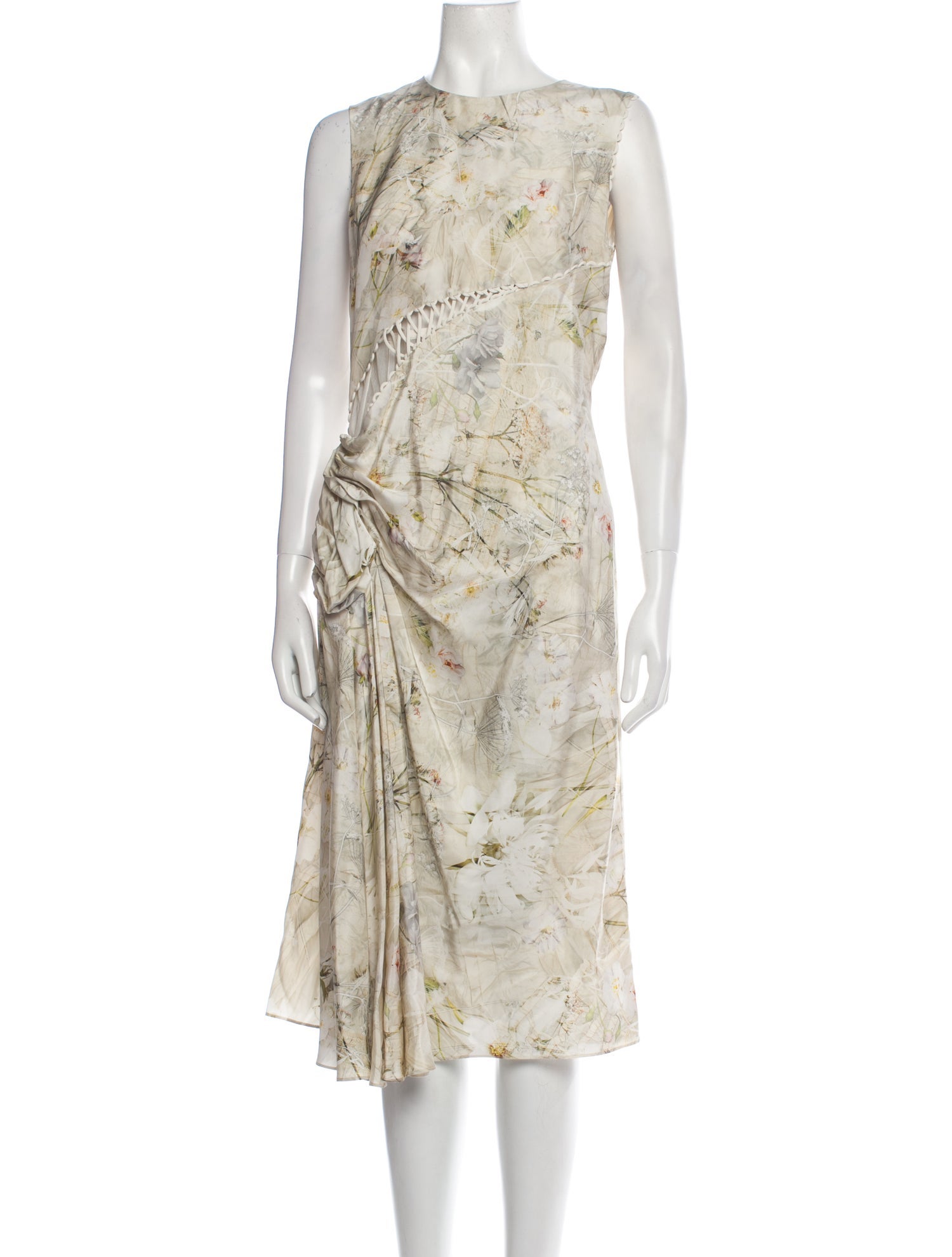 Alexander McQueen Silk Midi Length Dress w/ Tags