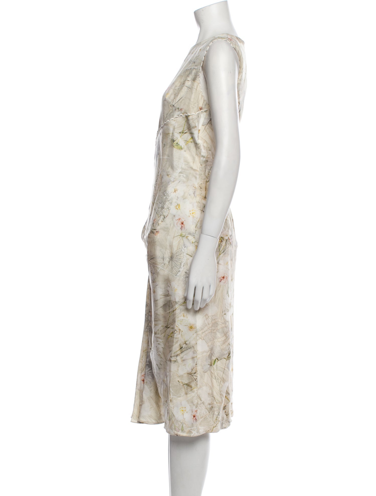Alexander McQueen Silk Midi Length Dress w/ Tags
