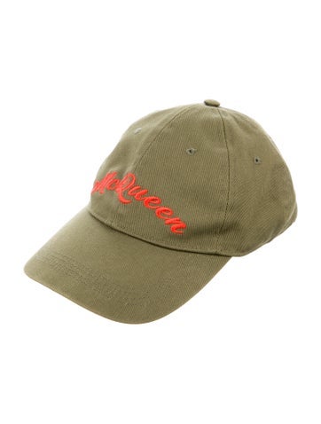 Alexander McQueen Hats Cursive Name Baseball Cap
