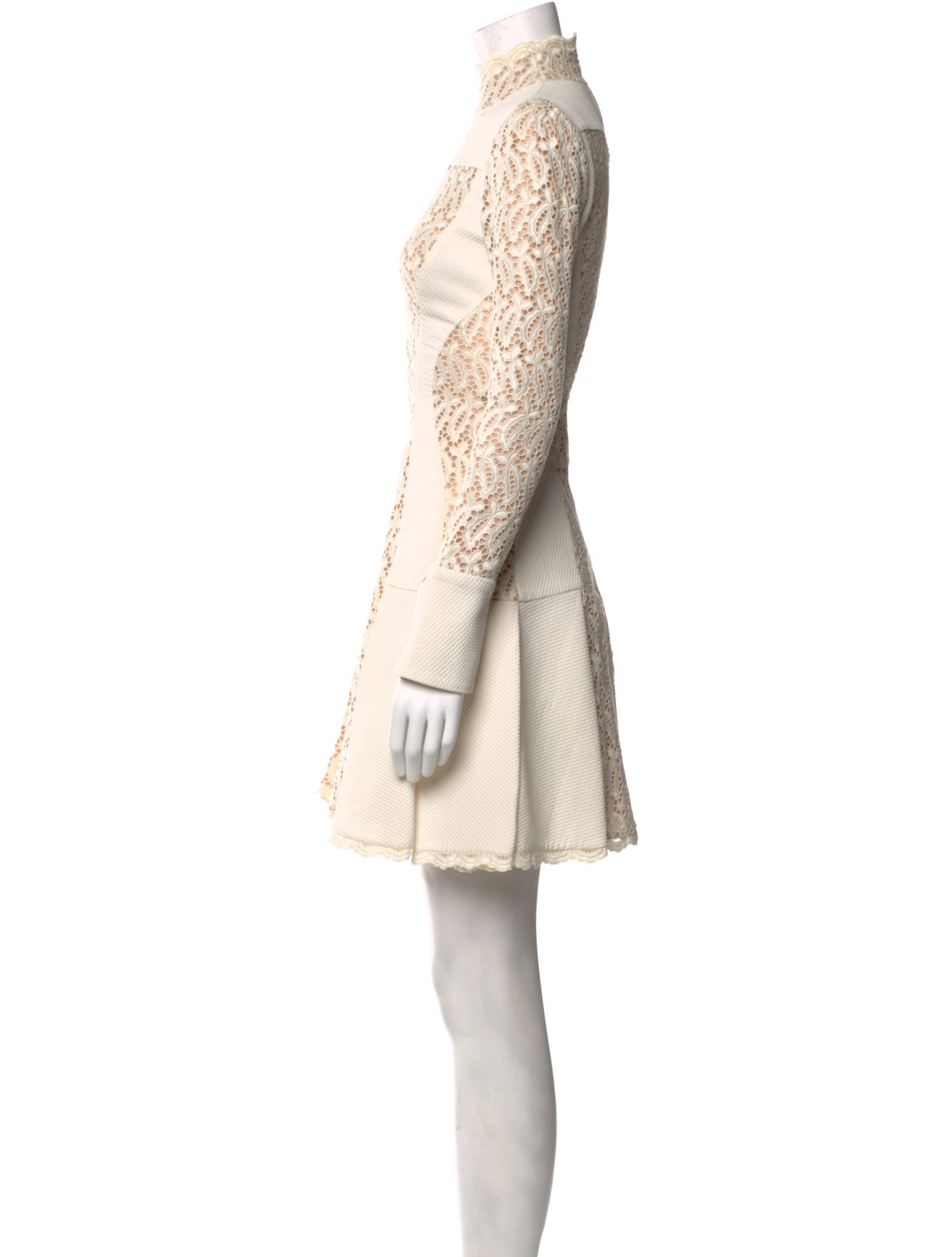 Alexander McQueen Lace Pattern Mini Dress - Neutrals Dresses, Clothing - ALE197593 | The RealReal Alexander McQueen Lace Pattern Mini Dress - Neutrals Dresses, Clothing - ALE197593 | The RealReal