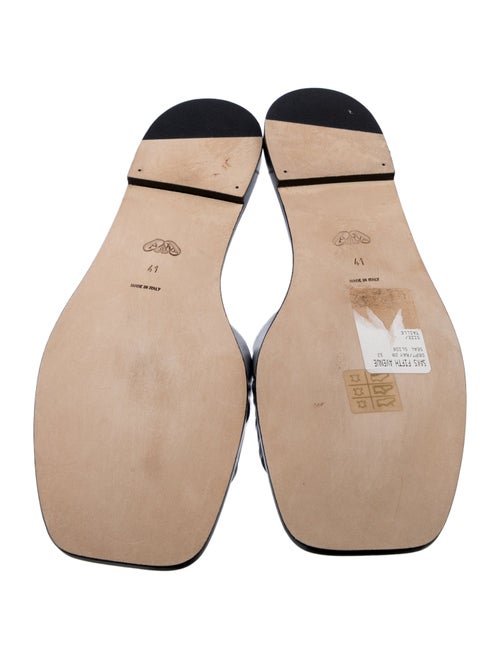 Alexander McQueen Leather Printed Slides