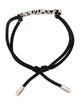 Alexander McQueen Logo-Plaque Cord Bracelet