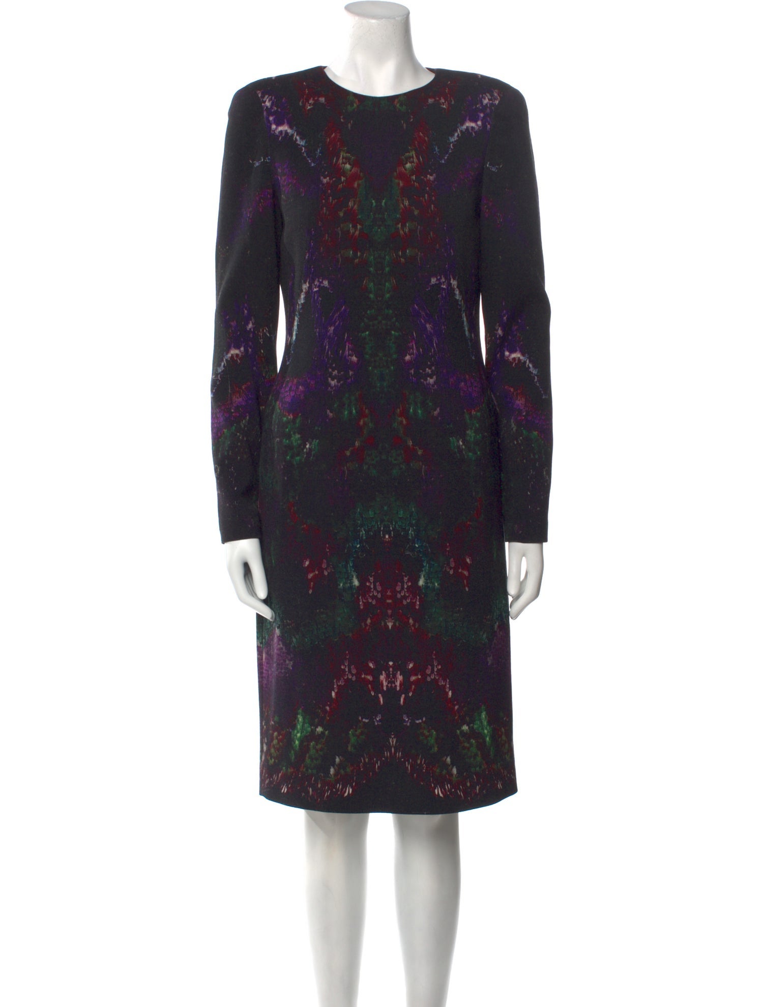 Alexander McQueen Printed Long Dress