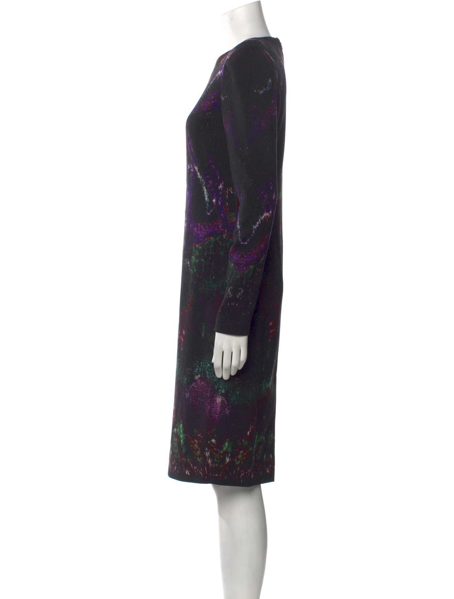 Alexander McQueen Printed Long Dress