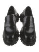 Alexander McQueen Leather Scalloped Accent Loafers