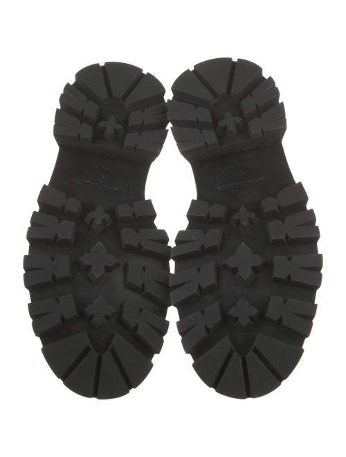 Alexander McQueen Leather Scalloped Accent Loafers