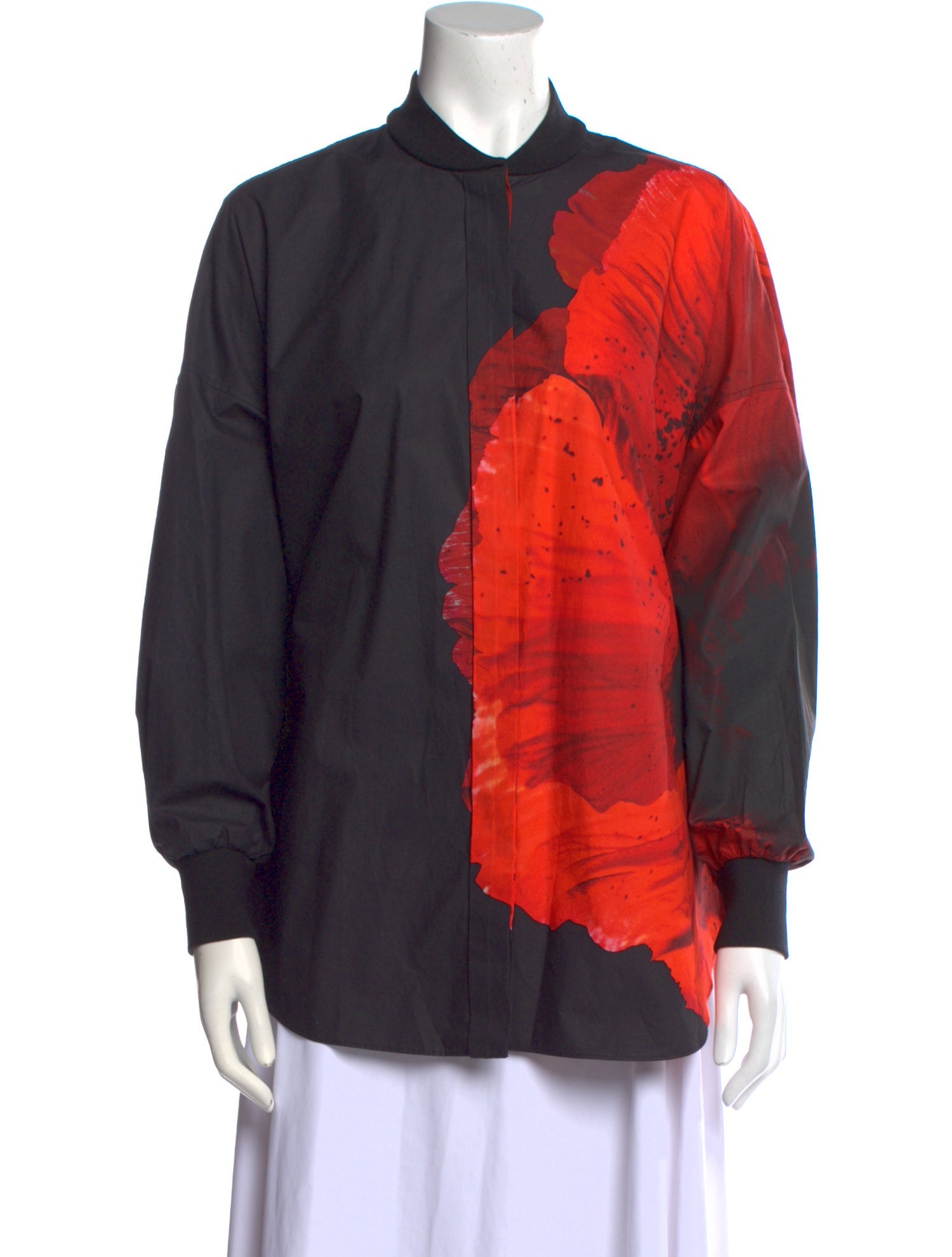 Alexander McQueen 2021 Printed Button-Up Top