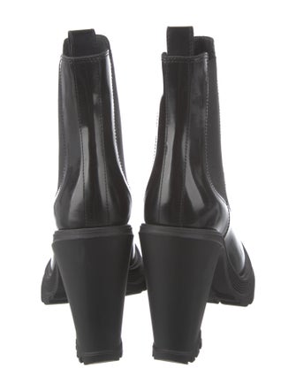 Alexander McQueen Patent Leather Chelsea Boots