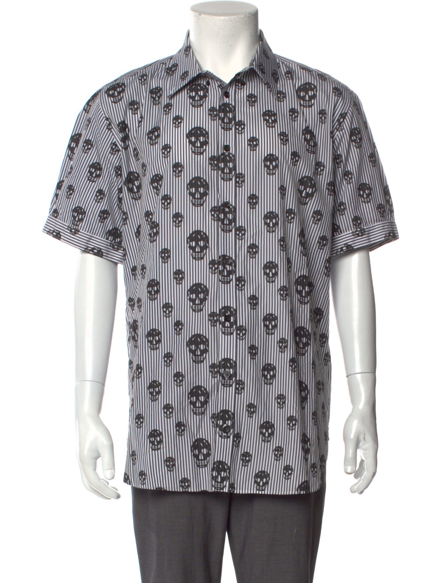 Alexander McQueen Striped Short Sleeve Shirt