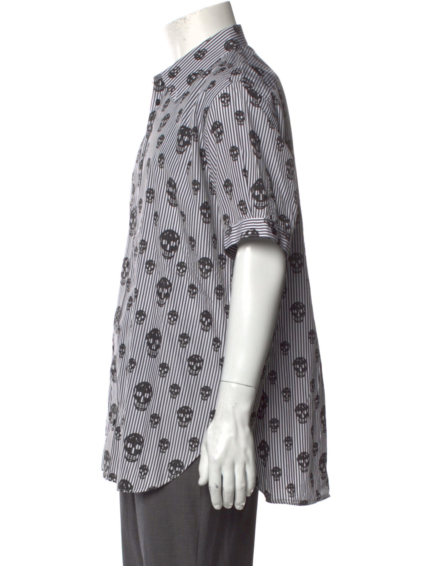 Alexander McQueen Striped Short Sleeve Shirt