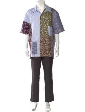 Alexander McQueen Casual Shirts Printed Short Sleeve Shirt L