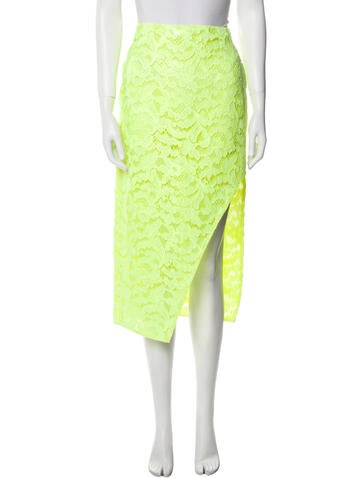 Alexander McQueen Skirts Lace Pattern Midi Length Skirt Us2, It38 | XS