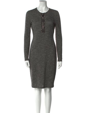 Alexander McQueen Wool Knee-Length Dress