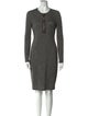 Alexander McQueen Wool Knee-Length Dress