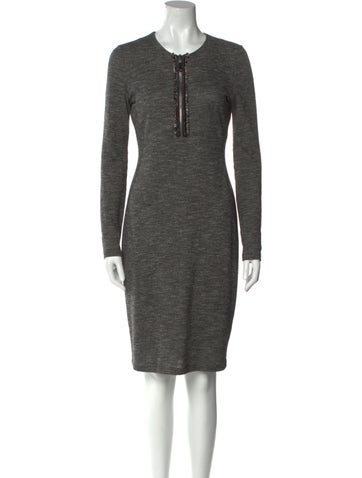 Alexander McQueen Dresses Wool Knee-Length Dress Us4, It40 | S