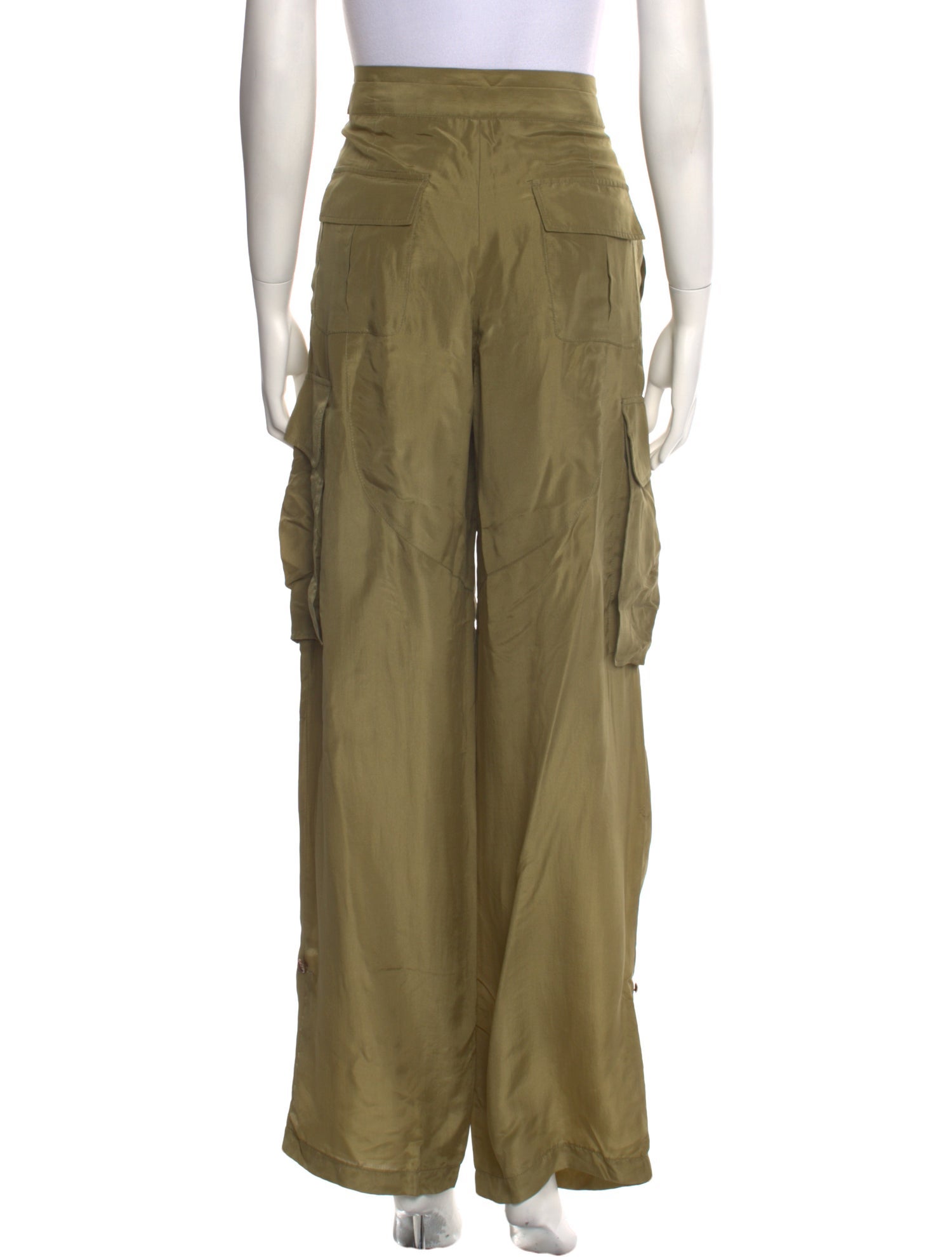 Alexander McQueen Silk Wide Leg Pants