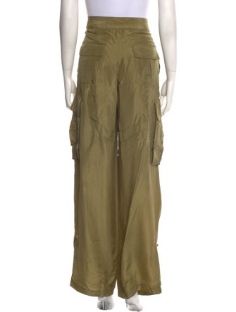 Alexander McQueen Silk Wide Leg Pants