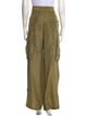 Alexander McQueen Silk Wide Leg Pants
