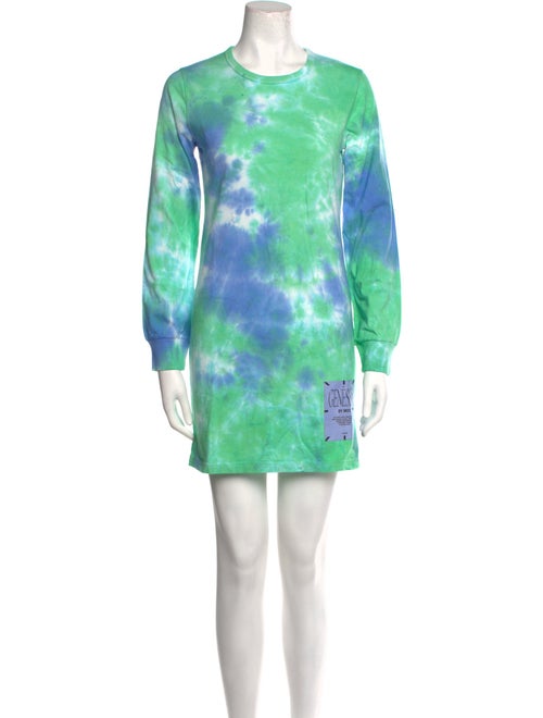 McQ Alexander McQueen Tie-Dye Print Mini Dress