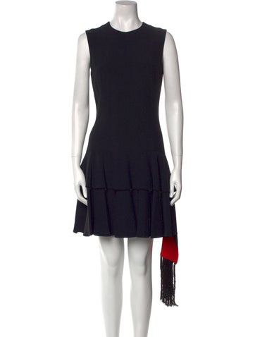 Alexander McQueen Dresses Crew Neck Mini Dress Us4, It40 | S
