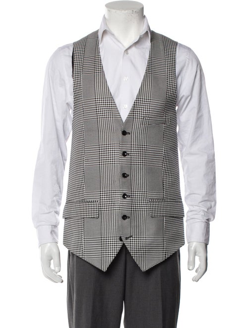 Alexander McQueen Houndstooth Print Vest