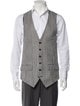 Alexander McQueen Houndstooth Print Vest