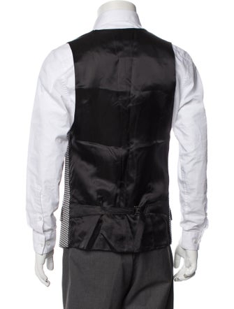 Alexander McQueen Houndstooth Print Vest