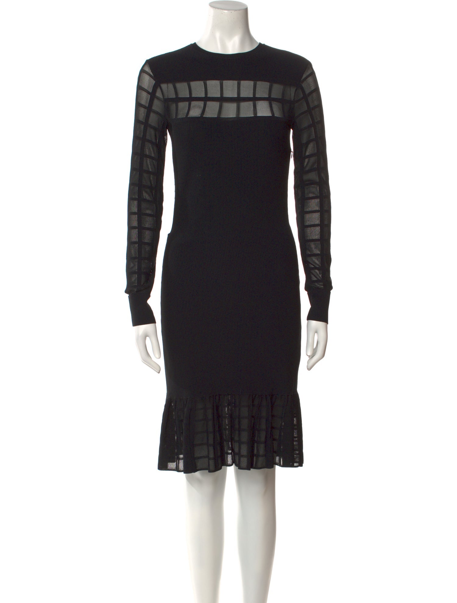 Alexander McQueen Crew Neck Knee-Length Dress