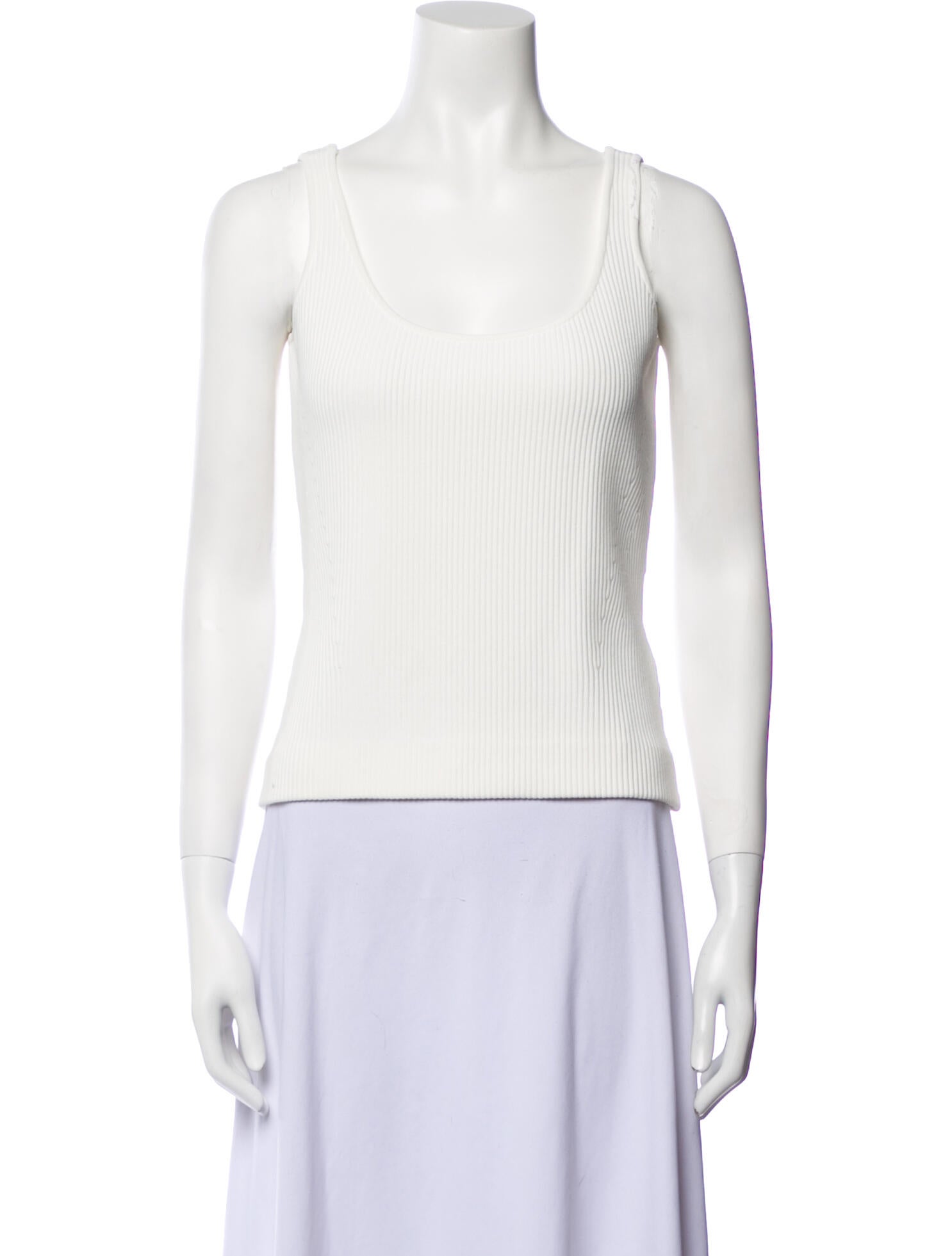 Alexander McQueen Square Neckline Sleeveless Top