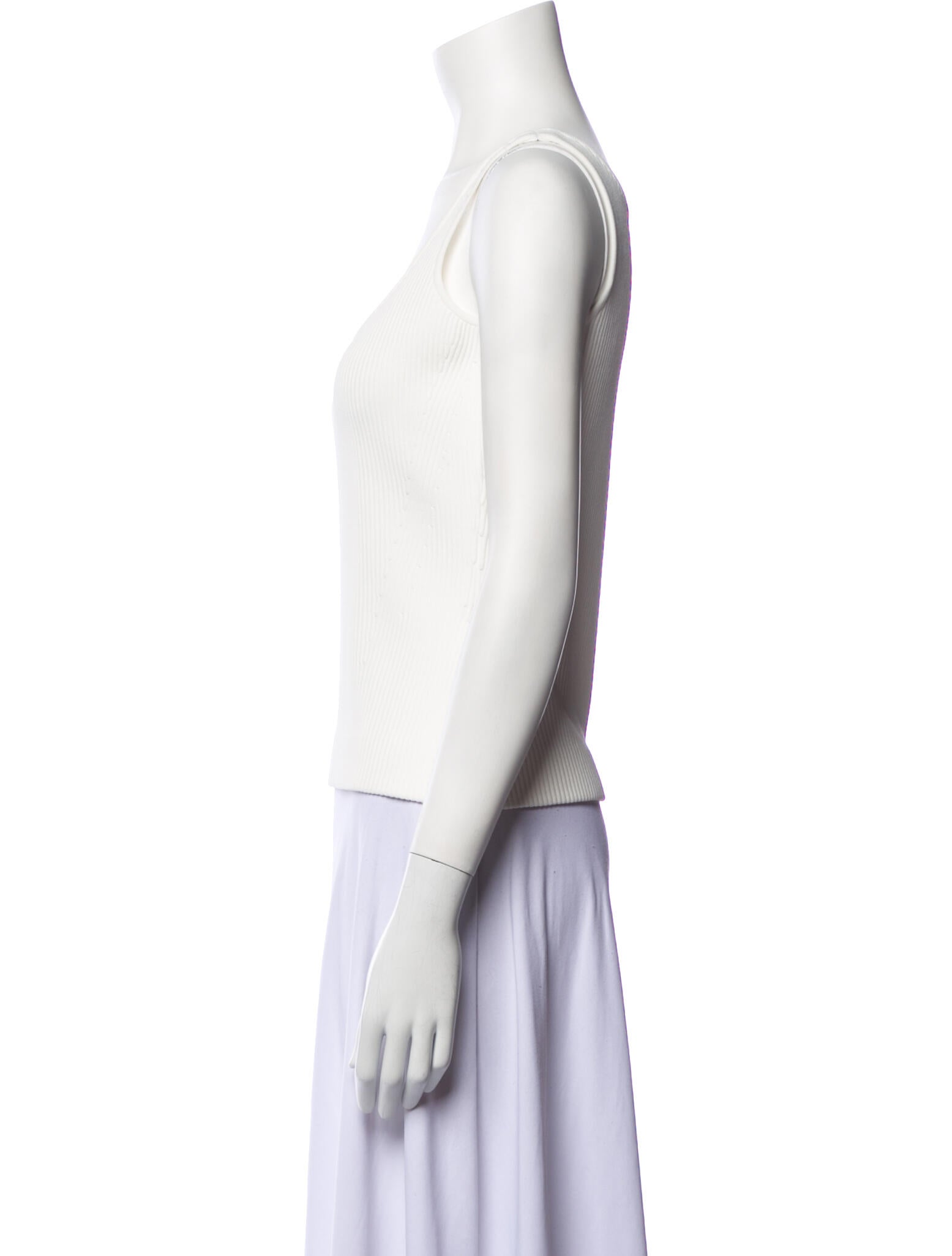 Alexander McQueen Square Neckline Sleeveless Top