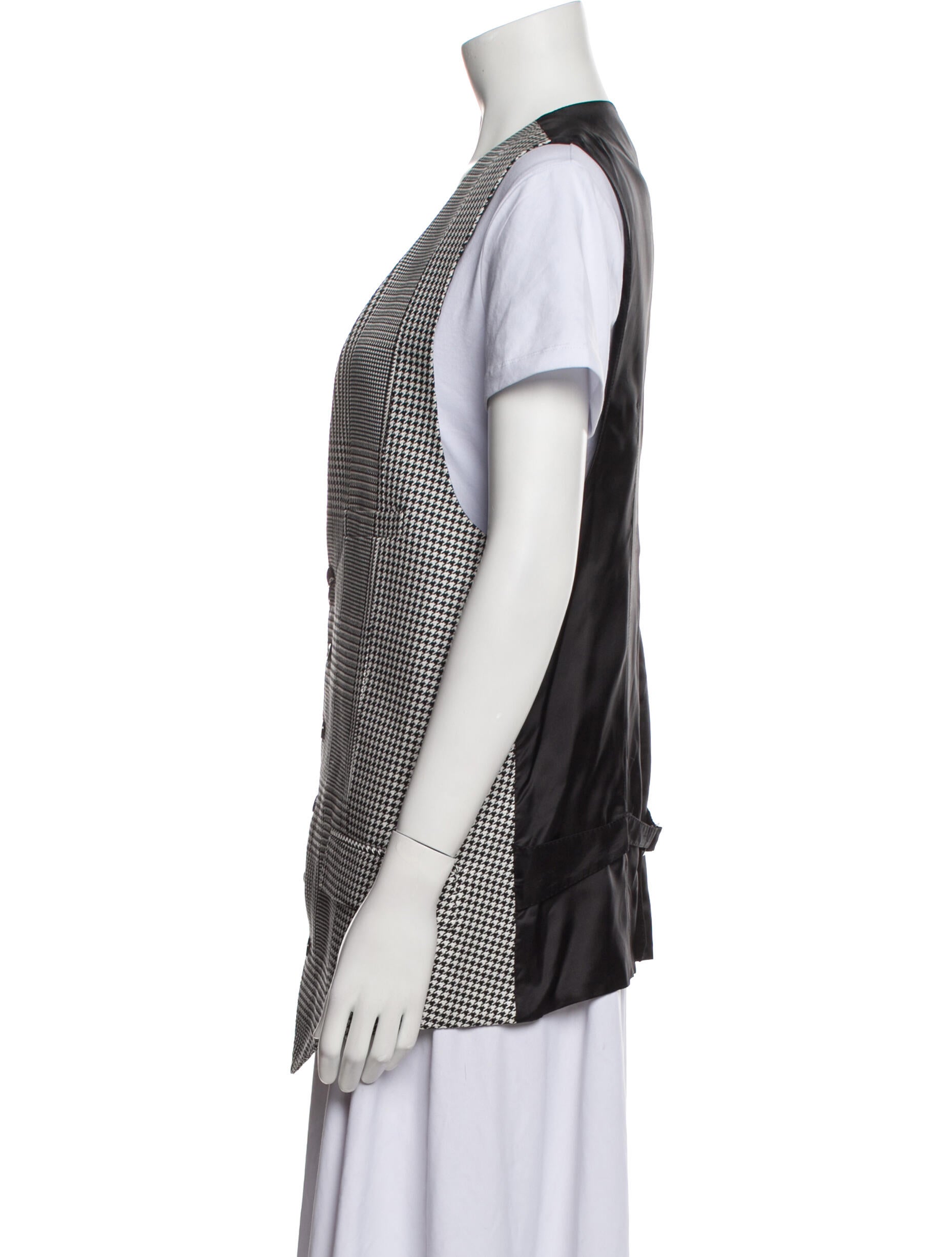 Alexander McQueen Houndstooth Print Vest w/ Tags
