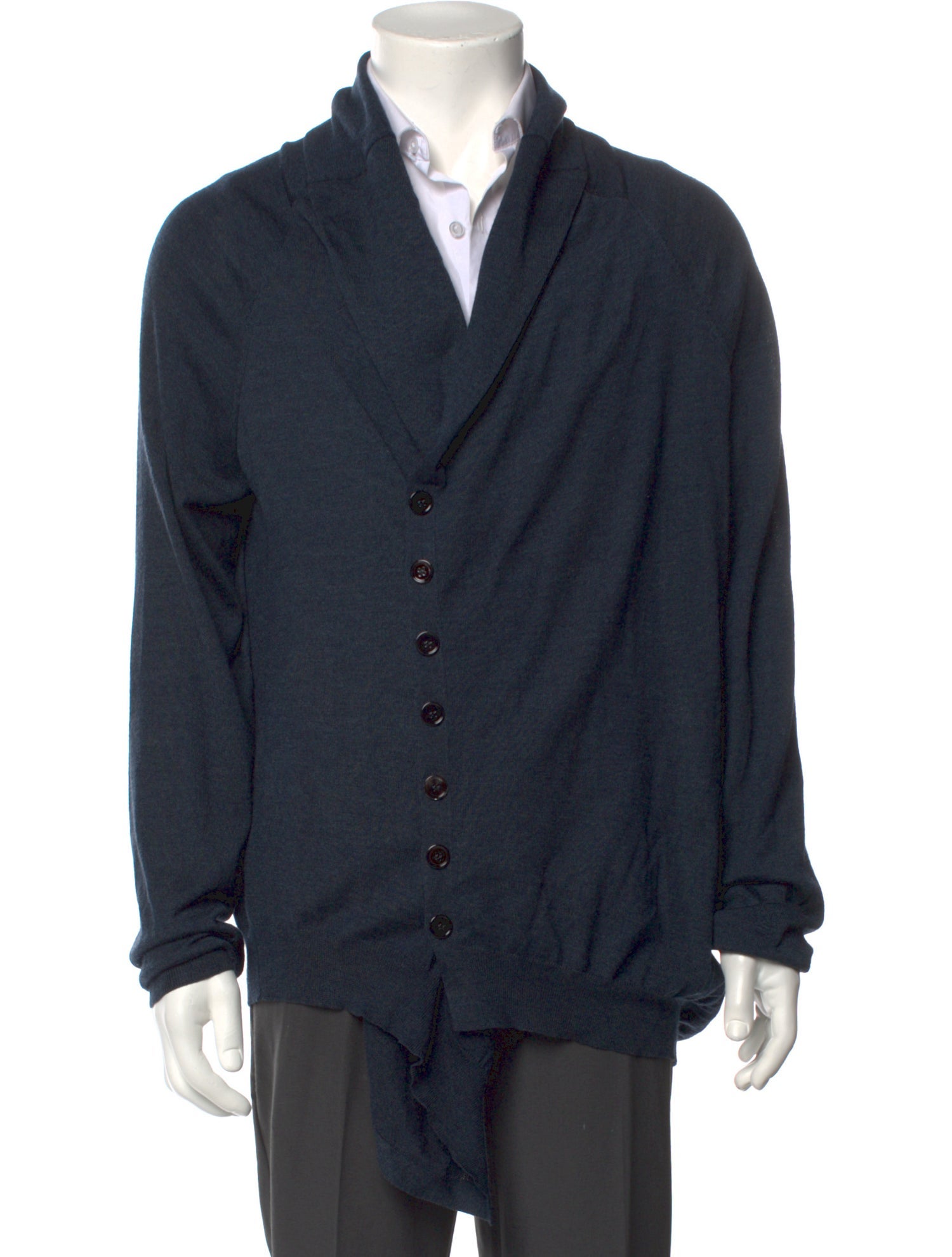 Alexander McQueen Wool V-Neck Cardigan