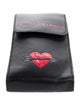 Alexander McQueen Red Lips Mobile Black Case Shoulder Bag