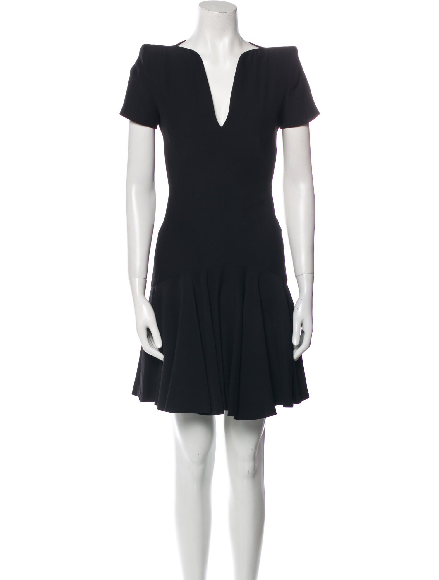 Alexander McQueen V-Neck Mini Dress