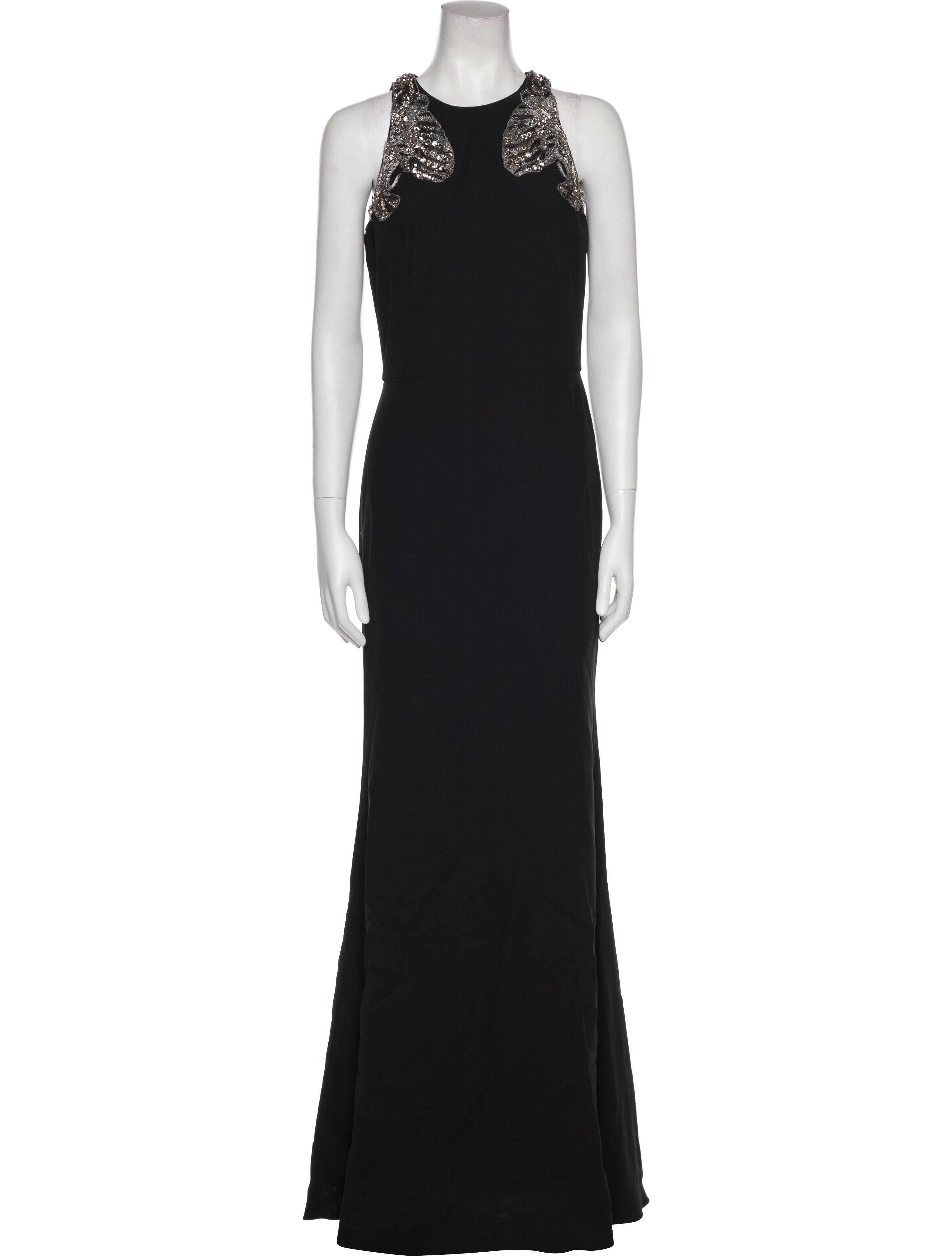 Alexander McQueen Crew Neck Long Dress