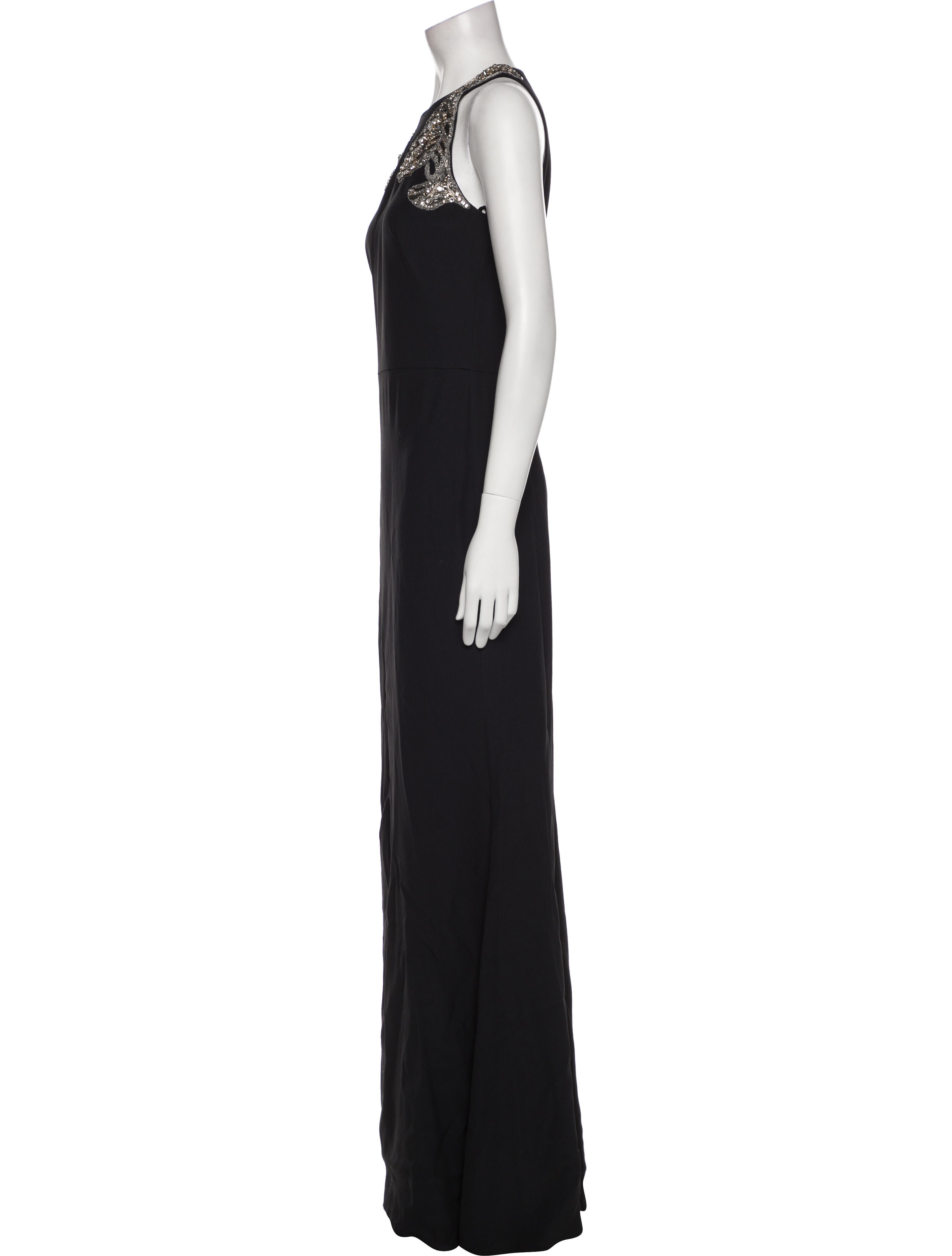 Alexander McQueen Crew Neck Long Dress