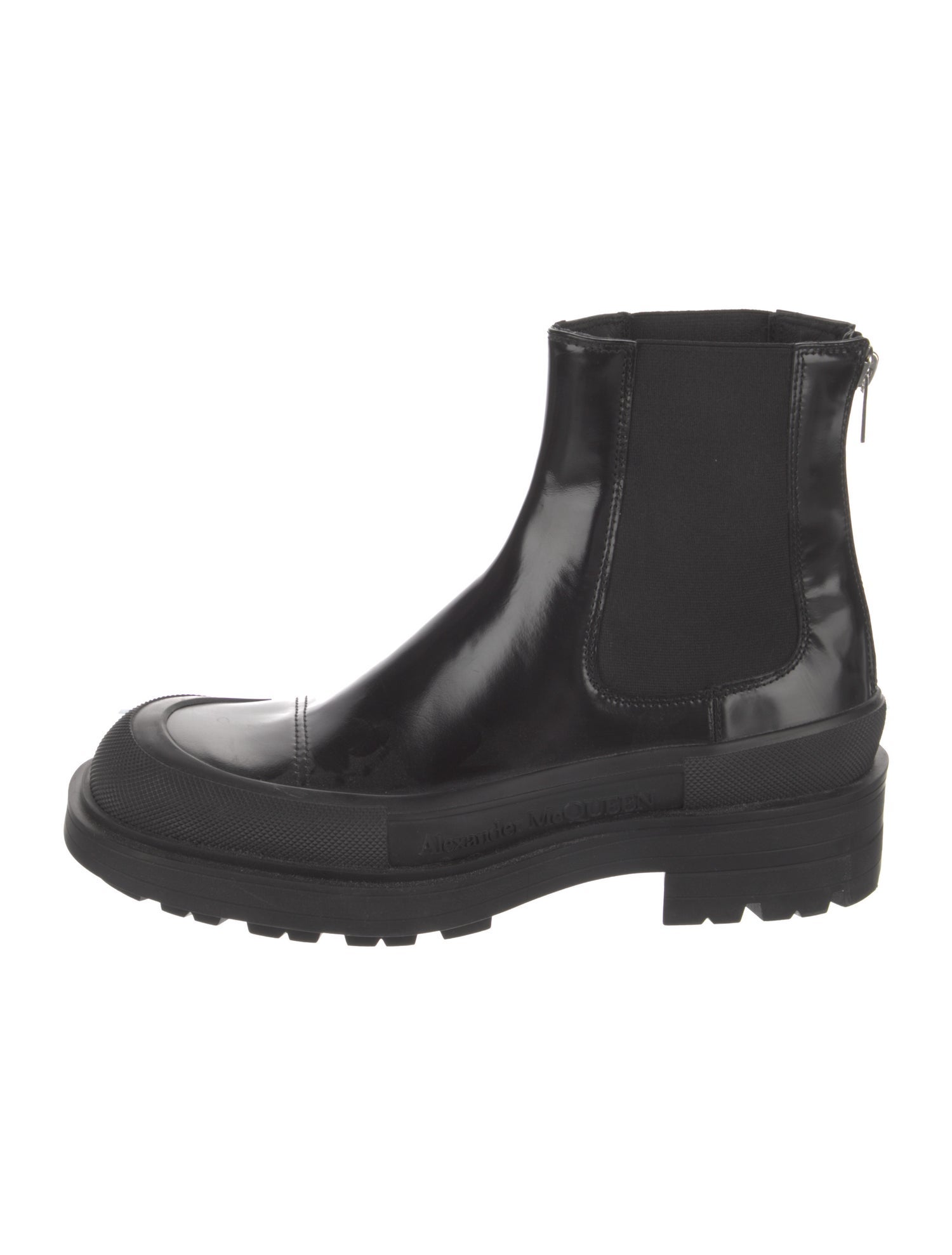 Alexander McQueen Leather Chelsea Boots
