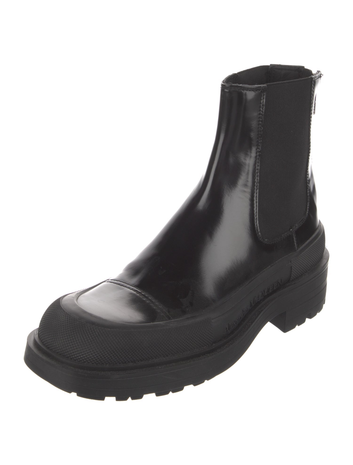 Alexander McQueen Leather Chelsea Boots