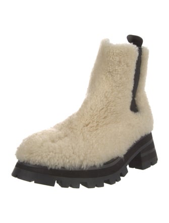 Alexander McQueen Shearling Chelsea Boots