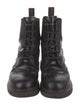 Alexander McQueen Leather Combat Boots
