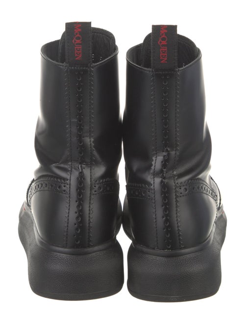 Alexander McQueen Leather Combat Boots