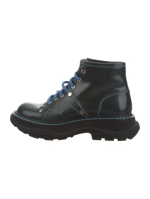 Alexander McQueen Leather Combat Boots