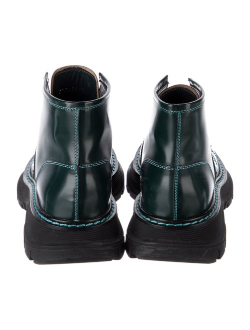Alexander McQueen Leather Combat Boots